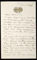Letter to W. Blackmore (William Blackmore) (MS23 D.11.4)