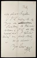 Letter to S. J. B. Haydon (MS23 D.10.21)