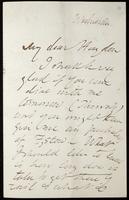 Letter to S. J. B. Haydon (MS23 D.10.10)