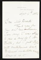 Letter from William Morris to Christina Rossetti