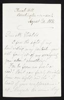 Letter to Frederic James Shields (MS23 C.6.8)