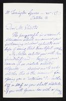 Letter to Frederic James Shields (MS23 C.6.11)