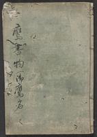 鷹書物 : 黄 | Taka shomotsu : Kō | [Names of Hawks]