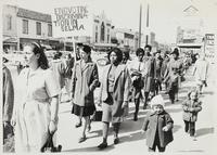 Lawrence civil rights march in support of Selma, AL