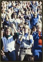 Cheering football fans