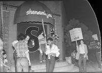 University of Kansas Student Protests: Civil Rights Anti-Racism Protest at Shenanigan's, October 20, 1979