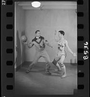 University of Kansas Basketball Coach "Phog" Allen Posing With a Team Member