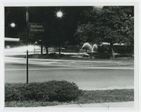 Chi Omega Fountain at Night