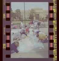 Sidewalk art for "Best Display of KU Tradition" - Homecoming 2002