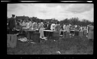 Women at sorting tables