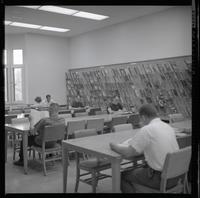 Students Reading in the Periodicals Area of the Library