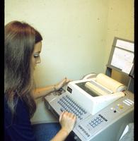 Woman Using a Word Processor