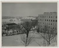 Campus in snow