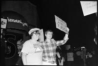 University of Kansas Student Protests: Civil Rights Anti-Racism Protest at Shenanigan's, October 20, 1979