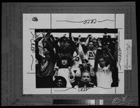 University of Kansas Basketball fans cheering in Allen Fieldhouse