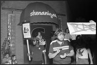 University of Kansas Student Protests: Civil Rights Anti-Racism Protest at Shenanigan's, October 20, 1979