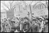 University of Kansas Student Protests: Anti-Apartheid Rally In Front of Strong Hall, April 2, 1979