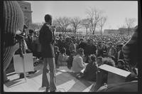 Black Student Union Protest In Front of Strong Hall