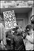 Anti-ROTC Protest Outside Strong Hall