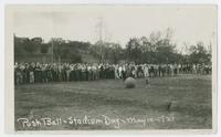 People Playing Pushball on Stadium Day at McCook Field