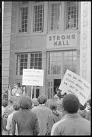 University of Kansas Student Protests: Anti-Apartheid Rally In Front of Strong Hall, April 2, 1979