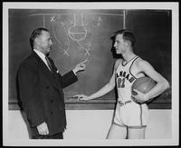Phog Allen and a University of Kansas Basketball player