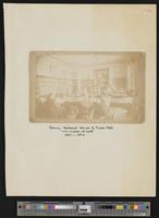 [11] Interior Photograph: 1887-1894, "Library Northeast corner of Fraser Hall, Miss Watson at desk"