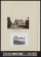 [14] 2 Photographs: Spooner Library exterior, Fraser Hall exterior, including horse-drawn wagon