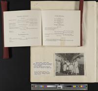 [26] (2 of 3) Program of Kansas Library Association meeting. October 25 and 26, 1906, held in Lawrence, KS / Photograph: group at Laguna Beach [Back r...