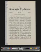 [31] (2 of 14) The Graduate Magazine of the University of Kansas, vol XIII, no. 8, May 1915, pp. 235-239: "'Commencement Dinners," by Carrie Watson/ "...