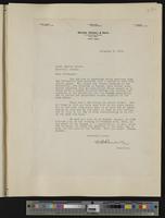 [35] 11-8-1923 letter from C.B. Randall to Carrie Watson [invitation to dinner honoring KU staff with more than thirty years' service]