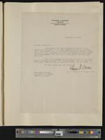 [37] 11-13-1923 letter from Thomas Doran to Carrie Watson [invitation to dinner honoring KU staff with more than thirty years' service]