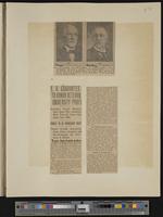 [47] Newspaper clippings: 11-18-1923 Topeka Daily Capital, "K.U. Graduates to Honor Veteran University Profs"; portraits of two faculty members [conti...