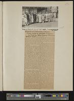 [55] Group Photograph: Laguna Beach surprise party for Carrie Watson, 1925, home of Prof. Griffith / newspaper clipping: 4-30-1926 Kansan, "Growth of ...