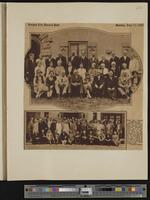 [67] Newspaper clipping: 7-12-1927 Kansas City Journal-Post, group photographs of 1892 and 1902 class reunions