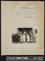 [77] 5-28-1931 congratulatory note from J.A Keeler, Keeler's Book Store to Carrie Watson re: Kansas City Star article/ 1935 group photograph [KU senio...