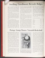 "Postage Stamp Honors Naismith-Basketball", Graduate Magazine, v. 60, no. 3, p. 8