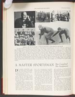 "A Master Sportsman Has Completed His Assignment", Graduate Magazine, v. 38, no. 4, p. 4-5 