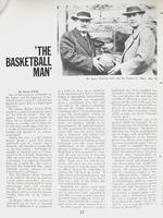 "The Basketball Man", Alumni Magazine, v. 72, no. 3, p. 22-23 