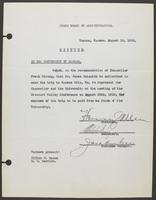 Board of Regents minutes - August 18, 1919