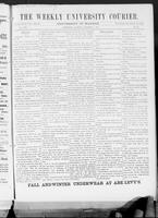 October 1889 (The Weekly University Courier)