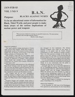 B.A.N. : blacks against nukes (Jan-Feb 1983)