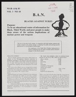 B.A.N. : blacks against nukes (Mar-Apr 1983)