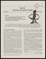 B.A.N. : blacks against nukes (Spring 1985)